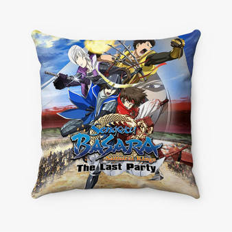 Pastele Sengoku Basara Samurai Kings The Last Party Custom Pillow Case Personalized Spun Polyester Square Pillow Cover Decorative Cushion Bed Sofa Throw Pillow Home Decor