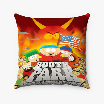 Pastele South Park Bigger Longer and Uncut Custom Pillow Case Personalized Spun Polyester Square Pillow Cover Decorative Cushion Bed Sofa Throw Pillow Home Decor