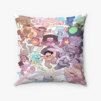 Pastele Steven Universe All Friends Custom Pillow Case Personalized Spun Polyester Square Pillow Cover Decorative Cushion Bed Sofa Throw Pillow Home Decor
