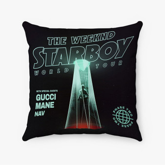 Pastele The Weeknd Starboy Legend of the Fall 2017 World Tour Custom Pillow Case Personalized Spun Polyester Square Pillow Cover Decorative Cushion Bed Sofa Throw Pillow Home Decor