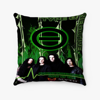 Pastele Type O Negative Art Custom Pillow Case Personalized Spun Polyester Square Pillow Cover Decorative Cushion Bed Sofa Throw Pillow Home Decor