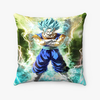 Pastele Vegito Super Saiyan Blue Dragon Ball Super Good Custom Pillow Case Personalized Spun Polyester Square Pillow Cover Decorative Cushion Bed Sofa Throw Pillow Home Decor