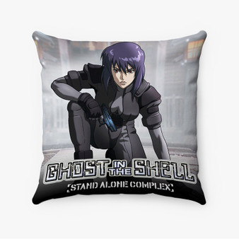 Pastele Ghost In The Shell Stand Alone Complex Custom Pillow Case Personalized Spun Polyester Square Pillow Cover Decorative Cushion Bed Sofa Throw Pillow Home Decor