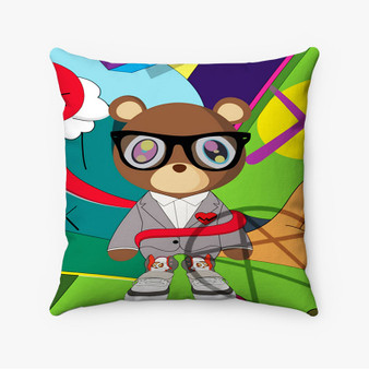 Pastele Kanye West Bear Kaws Paws Custom Pillow Case Personalized Spun Polyester Square Pillow Cover Decorative Cushion Bed Sofa Throw Pillow Home Decor