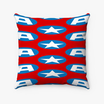 Pastele Captain America Marvel Superheroes Custom Pillow Case Personalized Spun Polyester Square Pillow Cover Decorative Cushion Bed Sofa Throw Pillow Home Decor