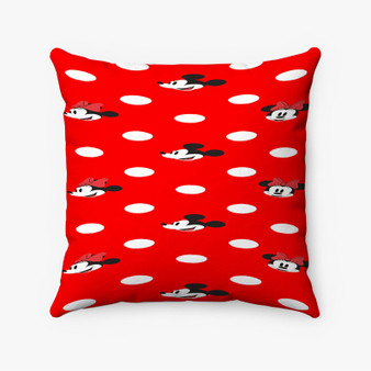 Pastele Mickey Mouse and Minnie Mouse Disney Custom Pillow Case Personalized Spun Polyester Square Pillow Cover Decorative Cushion Bed Sofa Throw Pillow Home Decor