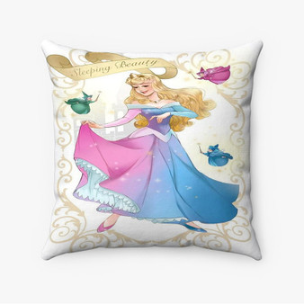 Pastele Princess Aurora Custom Pillow Case Personalized Spun Polyester Square Pillow Cover Decorative Cushion Bed Sofa Throw Pillow Home Decor