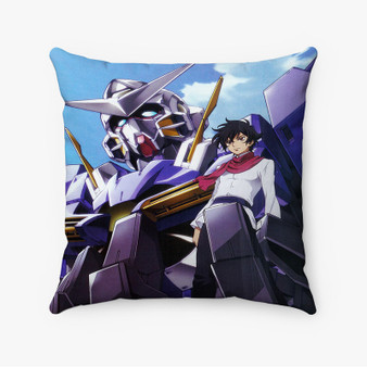 Pastele Setsuna F Seiei vs Konohamaru Mobile Suit Gundam 00 Custom Pillow Case Personalized Spun Polyester Square Pillow Cover Decorative Cushion Bed Sofa Throw Pillow Home Decor