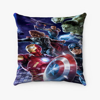 Pastele The Avengers Custom Pillow Case Personalized Spun Polyester Square Pillow Cover Decorative Cushion Bed Sofa Throw Pillow Home Decor