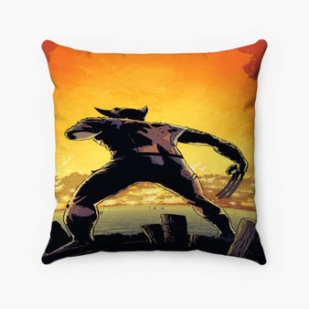 Pastele Wolverine Marvel Custom Pillow Case Personalized Spun Polyester Square Pillow Cover Decorative Cushion Bed Sofa Throw Pillow Home Decor