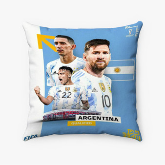 Pastele Argentina World Cup 2022 Custom Pillow Case Awesome Personalized Spun Polyester Square Pillow Cover Decorative Cushion Bed Sofa Throw Pillow Home Decor