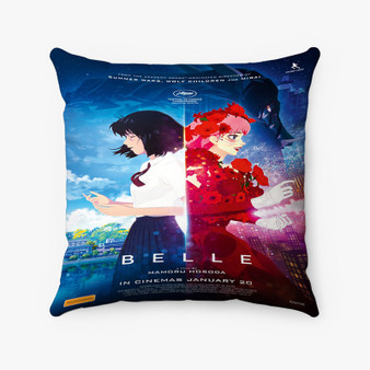 Pastele Belle Movie Poster Custom Pillow Case Awesome Personalized Spun Polyester Square Pillow Cover Decorative Cushion Bed Sofa Throw Pillow Home Decor
