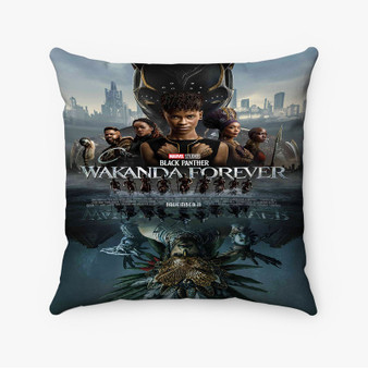 Pastele Black Panther Wakanda Forever Marvel Custom Pillow Case Awesome Personalized Spun Polyester Square Pillow Cover Decorative Cushion Bed Sofa Throw Pillow Home Decor