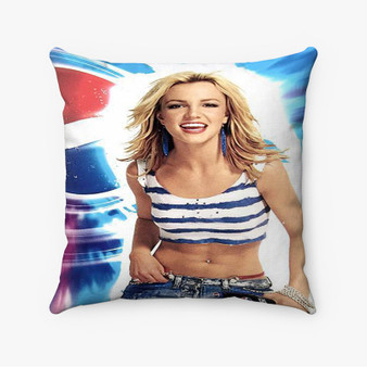 Pastele Britney Spears Pepsi 2 Custom Pillow Case Awesome Personalized Spun Polyester Square Pillow Cover Decorative Cushion Bed Sofa Throw Pillow Home Decor