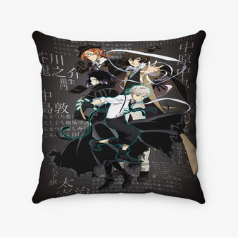 Pastele Bungou Stray Dogs 4th Season Custom Pillow Case Awesome Personalized Spun Polyester Square Pillow Cover Decorative Cushion Bed Sofa Throw Pillow Home Decor