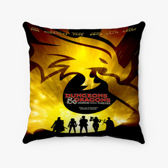 Pastele Dungeons and Dragons Honor Among Thieves Custom Pillow Case Awesome Personalized Spun Polyester Square Pillow Cover Decorative Cushion Bed Sofa Throw Pillow Home Decor
