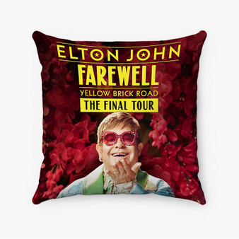 Pastele Elton John Farewell The Final Tour Custom Pillow Case Awesome Personalized Spun Polyester Square Pillow Cover Decorative Cushion Bed Sofa Throw Pillow Home Decor