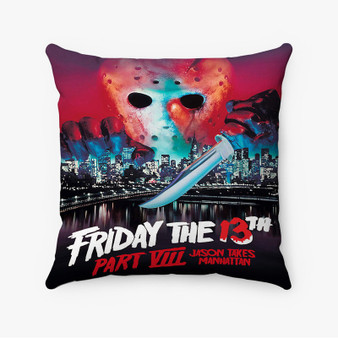 Pastele Friday the 13th Part VIII Jason Takes Manhattan Custom Pillow Case Awesome Personalized Spun Polyester Square Pillow Cover Decorative Cushion Bed Sofa Throw Pillow Home Decor