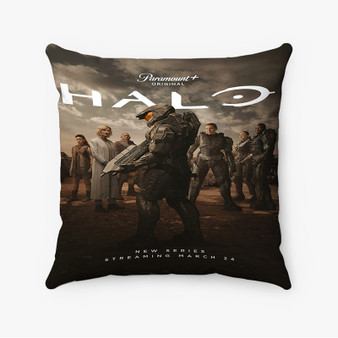 Pastele Halo TV Series Custom Pillow Case Awesome Personalized Spun Polyester Square Pillow Cover Decorative Cushion Bed Sofa Throw Pillow Home Decor