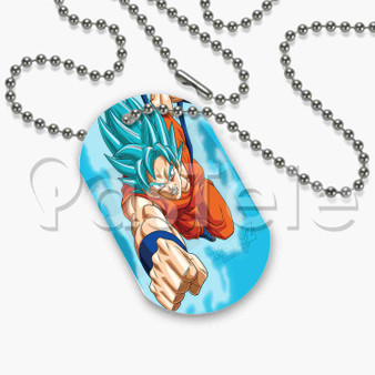 Goku Super Saiyan Blue Dragon Ball Super Custom Personalized Dog Tags ID Name Tag Pet Tag