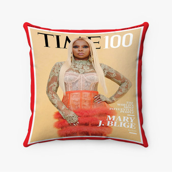 Pastele Mary J Blige Time Custom Pillow Case Awesome Personalized Spun Polyester Square Pillow Cover Decorative Cushion Bed Sofa Throw Pillow Home Decor