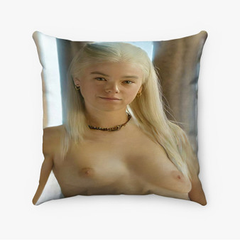 Pastele Milly Alcock House of The Dragon Custom Pillow Case Awesome Personalized Spun Polyester Square Pillow Cover Decorative Cushion Bed Sofa Throw Pillow Home Decor