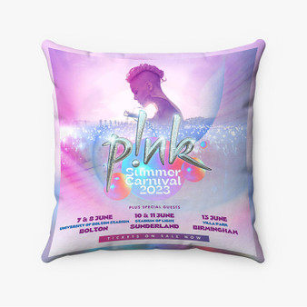 Pastele Pink 2023 Tour Custom Pillow Case Awesome Personalized Spun Polyester Square Pillow Cover Decorative Cushion Bed Sofa Throw Pillow Home Decor