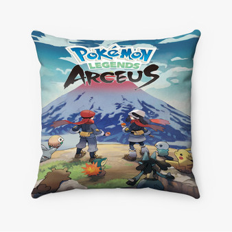 Pastele Pokemon Legends Arceus Custom Pillow Case Awesome Personalized Spun Polyester Square Pillow Cover Decorative Cushion Bed Sofa Throw Pillow Home Decor
