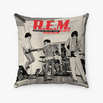 Pastele R E M Band Custom Pillow Case Awesome Personalized Spun Polyester Square Pillow Cover Decorative Cushion Bed Sofa Throw Pillow Home Decor