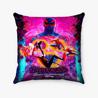 Pastele Spider Man Across the Spider Verse Custom Pillow Case Awesome Personalized Spun Polyester Square Pillow Cover Decorative Cushion Bed Sofa Throw Pillow Home Decor