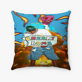 Pastele Tyler The Creator Cherry Bomb Custom Pillow Case Awesome Personalized Spun Polyester Square Pillow Cover Decorative Cushion Bed Sofa Throw Pillow Home Decor