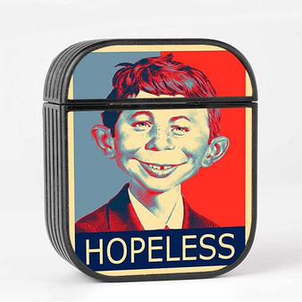 Pastele Alfred E Neuman Hopeless Custom AirPods Case Cover Awesome Personalized Apple AirPods Gen 1 AirPods Gen 2 AirPods Pro Hard Skin Protective Cover Sublimation Cases