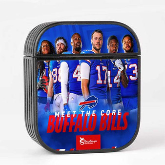 Pastele Buffalo Bills NFL 2022 Squad Custom AirPods Case Cover Awesome Personalized Apple AirPods Gen 1 AirPods Gen 2 AirPods Pro Hard Skin Protective Cover Sublimation Cases