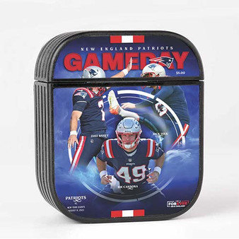 Pastele New England Patriots NFL 2022 Custom AirPods Case Cover Awesome Personalized Apple AirPods Gen 1 AirPods Gen 2 AirPods Pro Hard Skin Protective Cover Sublimation Cases