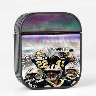 Pastele New Orleans Saints NFL 2022 Custom AirPods Case Cover Awesome Personalized Apple AirPods Gen 1 AirPods Gen 2 AirPods Pro Hard Skin Protective Cover Sublimation Cases