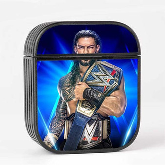 Pastele Roman Reigns WWE Wrestle Mania Custom AirPods Case Cover Awesome Personalized Apple AirPods Gen 1 AirPods Gen 2 AirPods Pro Hard Skin Protective Cover Sublimation Cases