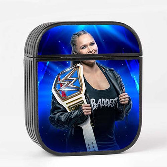 Pastele Ronda Rousey WWE Wrestle Mania Custom AirPods Case Cover Awesome Personalized Apple AirPods Gen 1 AirPods Gen 2 AirPods Pro Hard Skin Protective Cover Sublimation Cases