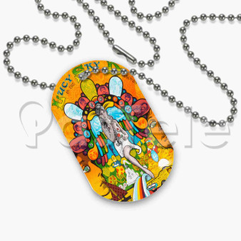 Lucy in the Sky With Diamonds Custom Personalized Dog Tags ID Name Tag Pet Tag