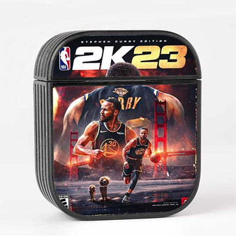 Pastele Stephen Curry NBA 2k23 Custom AirPods Case Cover Awesome Personalized Apple AirPods Gen 1 AirPods Gen 2 AirPods Pro Hard Skin Protective Cover Sublimation Cases