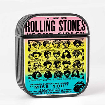 Pastele The Rolling Stones Some Girls Custom AirPods Case Cover Awesome Personalized Apple AirPods Gen 1 AirPods Gen 2 AirPods Pro Hard Skin Protective Cover Sublimation Cases