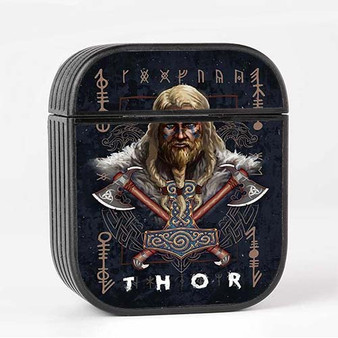 Pastele Thor Asgard Custom AirPods Case Cover Awesome Personalized Apple AirPods Gen 1 AirPods Gen 2 AirPods Pro Hard Skin Protective Cover Sublimation Cases