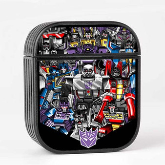 Pastele Transformers G1 Collage Custom AirPods Case Cover Awesome Personalized Apple AirPods Gen 1 AirPods Gen 2 AirPods Pro Hard Skin Protective Cover Sublimation Cases