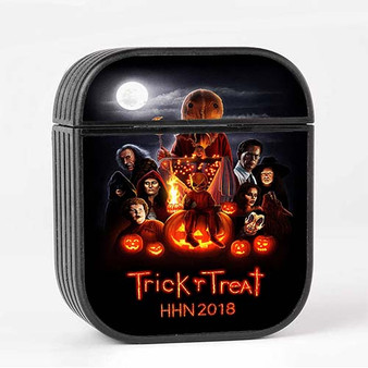 Pastele Trick R Treat HHN 2018 Custom AirPods Case Cover Awesome Personalized Apple AirPods Gen 1 AirPods Gen 2 AirPods Pro Hard Skin Protective Cover Sublimation Cases