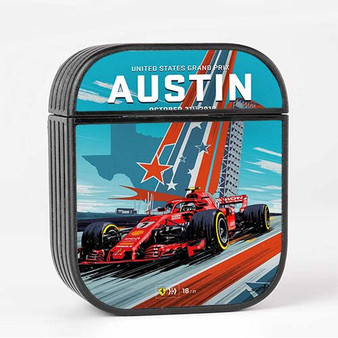 Pastele US Grand Prix Austin Custom AirPods Case Cover Awesome Personalized Apple AirPods Gen 1 AirPods Gen 2 AirPods Pro Hard Skin Protective Cover Sublimation Cases
