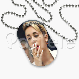 Miley Cyrus Cigarette Custom Personalized Dog Tags ID Name Tag Pet Tag