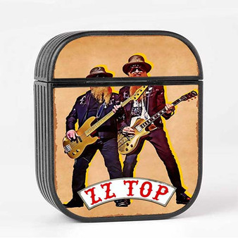 Pastele Zz Top Vintage Custom AirPods Case Cover Awesome Personalized Apple AirPods Gen 1 AirPods Gen 2 AirPods Pro Hard Skin Protective Cover Sublimation Cases