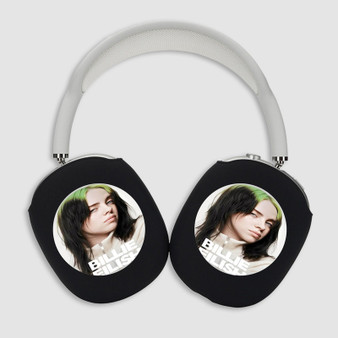 Pastele Billie Eilish Custom AirPods Max Case Cover Awesome Personalized Hard Smart Protective Cover Shock-proof Dust-proof Slim Accessories for Apple AirPods Pro Max Black White Colors