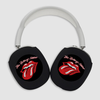 Pastele The Rolling Stones Classic Logo Custom AirPods Max Case Cover Awesome Personalized Hard Smart Protective Cover Shock-proof Dust-proof Slim Accessories for Apple AirPods Pro Max Black White Colors