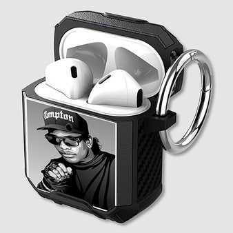 Pastele Eazy E Hip Hop Custom Personalized AirPods Case Shockproof Cover Awesome The Best Smart Protective Cover With Ring AirPods Gen 1 2 3 Pro Black Pink Colors