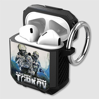Pastele Escape from Tarkov Custom Personalized AirPods Case Shockproof Cover Awesome The Best Smart Protective Cover With Ring AirPods Gen 1 2 3 Pro Black Pink Colors